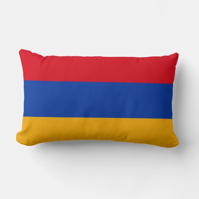Coussin Rectangle Drapeau de l'Arménie (Recto)