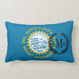 Coussin Rectangle Drapeau de l'État du Dakota du Sud