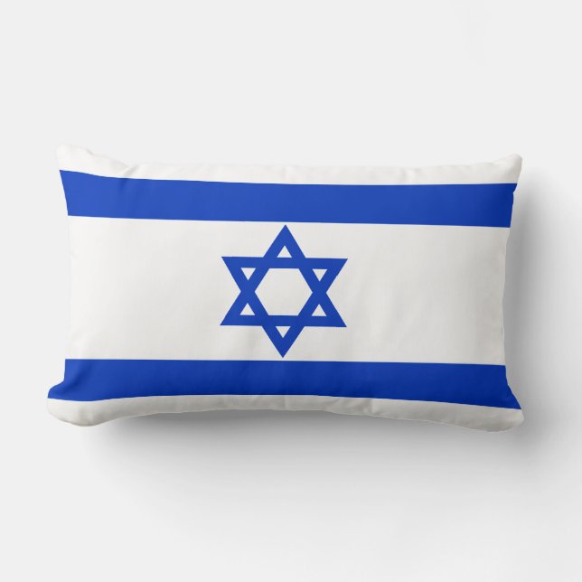 Coussin Rectangle Drapeau de l'Israël (Recto)