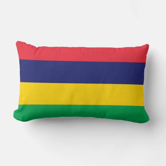 Coussin Rectangle Drapeau de Maurice (Recto)