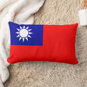 Coussin Rectangle Drapeau de Taïwan : République de Chine, Taipei ch