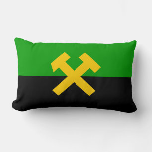 Coussin Rectangle Drapeau des mineurs et des travailleurs des mines