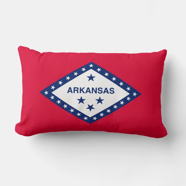 Coussin Rectangle Drapeau d'État Arkansas (Recto)