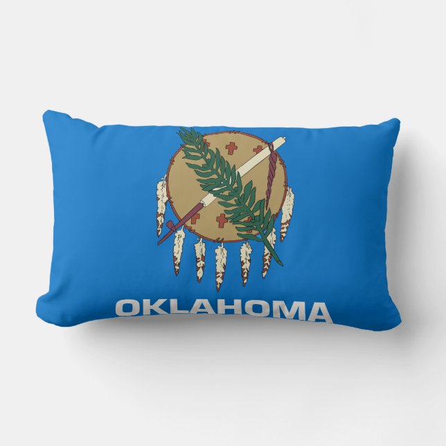 Coussin Rectangle Drapeau d'État de l'Oklahoma Imprimer Patriotique (Recto)