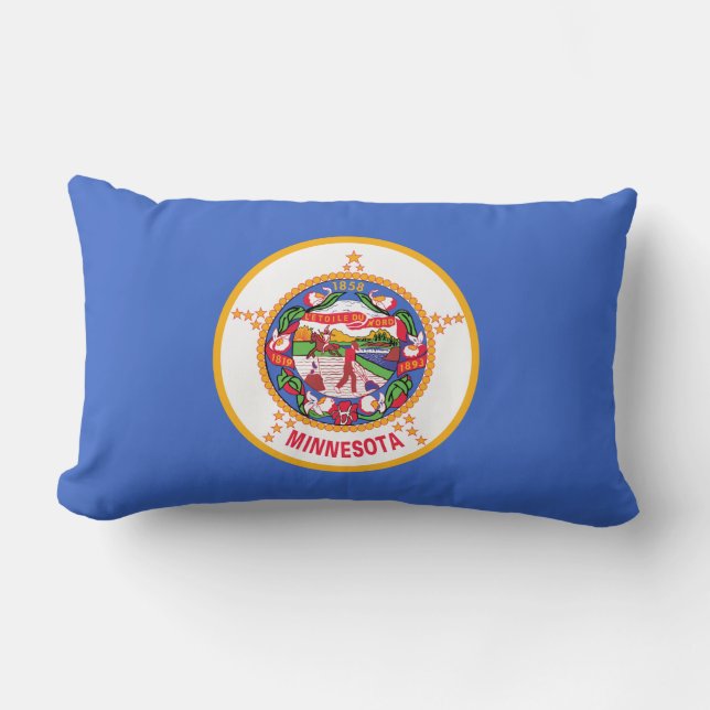 Coussin Rectangle Drapeau d'État du Minnesota (Recto)