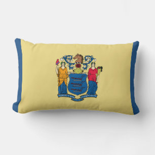 Coussin Rectangle Drapeau d'état du New Jersey Imprimer Patriotique