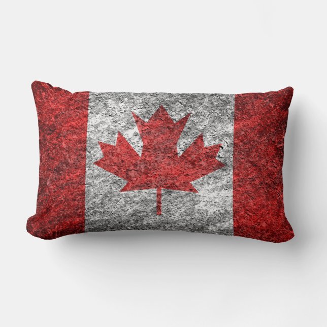 Coussin Rectangle Drapeau du Canada (Recto)