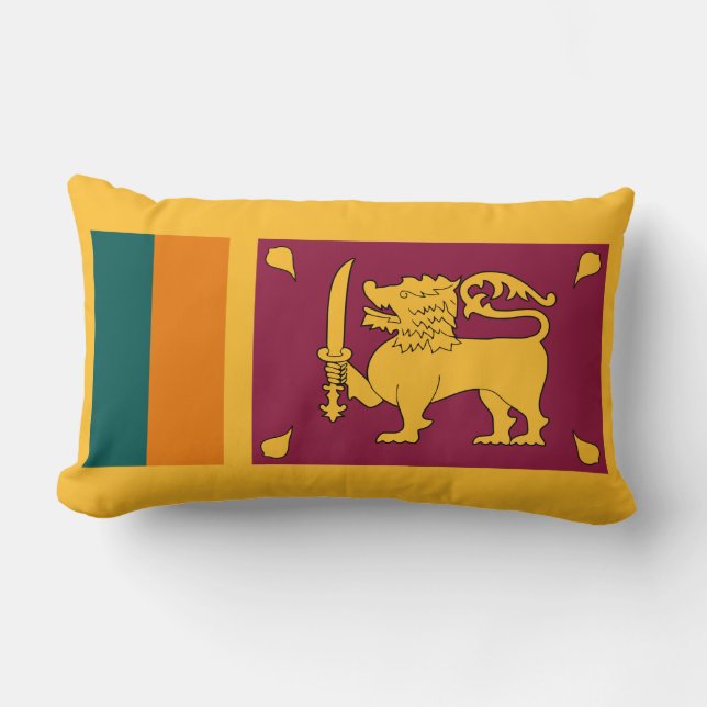 Coussin Rectangle Drapeau du Sri Lanka (Recto)