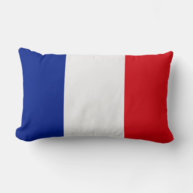 Coussin Rectangle Drapeau français (Recto)