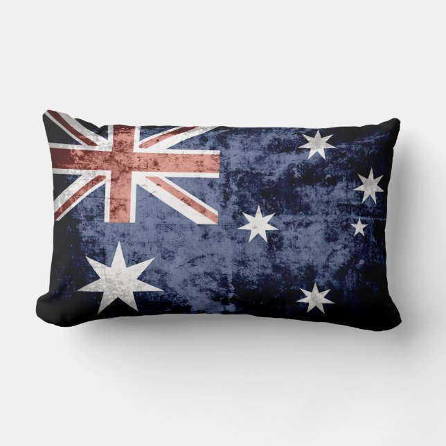 Coussin Rectangle Drapeau grunge 2 de l'Australie (Recto)
