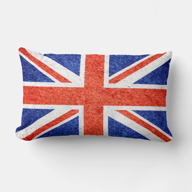 Coussin Rectangle Drapeau Grunge Royaume-Uni 3 (Recto)