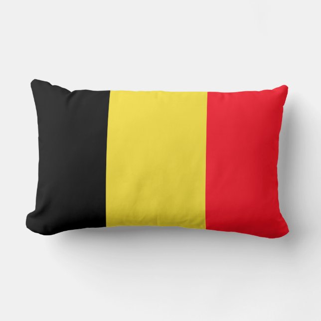 Coussin Rectangle Drapeau national de la Belgique (Recto)