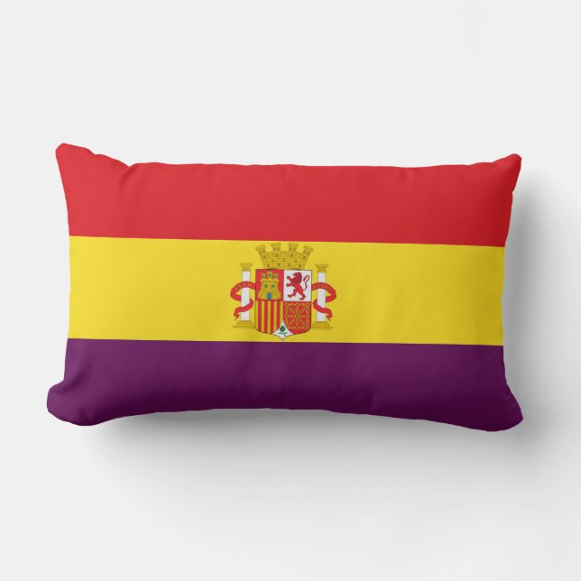 Coussin Rectangle Drapeau républicain espagnol - Bandera República (Recto)
