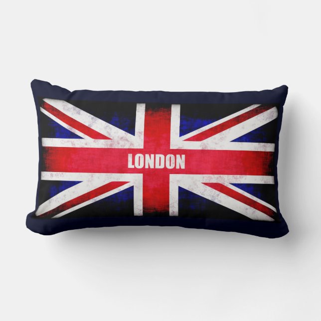 Coussin Rectangle Drapeau rétro Angleterre/Union Jack (Recto)