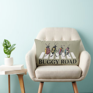 Coussin Rectangle Drôle Beetles Lumbar Jeu d'oreiller