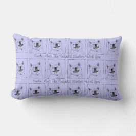 Coussin Rectangle drôle de photo de chien d'akita souriant et slogan