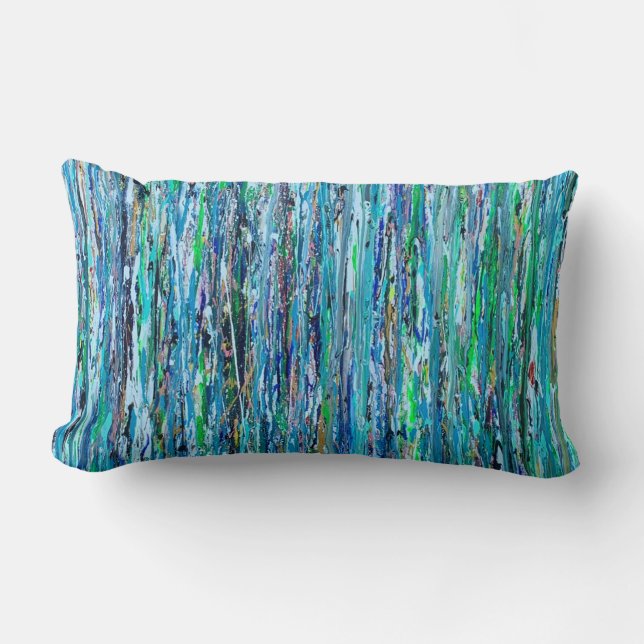 Coussin Rectangle Eau sous le Pont Poly Lumbar Jeu d'oreiller (Recto)