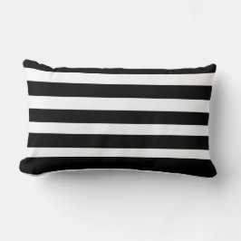 Coussin Rectangle Écrans classiques Couple à lancer noir et blanc