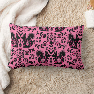 Coussin Rectangle Écureuil Nordic Scandinave Folk Art