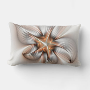 Coussin Rectangle Élégance florale Art Abstrait fractal moderne