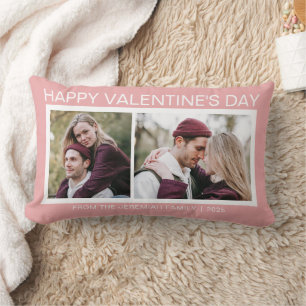 Coussin Rectangle Elegant Amour Joyeuse Saint-Valentin Famille 2 Pho
