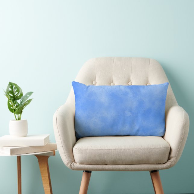 Coussin Rectangle Elégant effet nuage Storm motif pastel bleu (Chaise)
