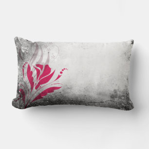 Coussin Rectangle Elégant Grunge Rose Floral Décor Lumbar