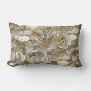 Coussin Rectangle Élégant Rose floral Motif pétal