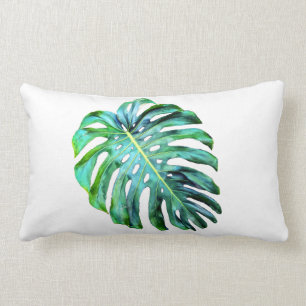 Coussin Rectangle Elégant Tropical Hawaii Monstera Leaf moderne