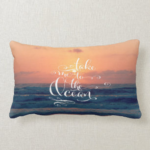 Coussin Rectangle Emmène-moi à l'océan