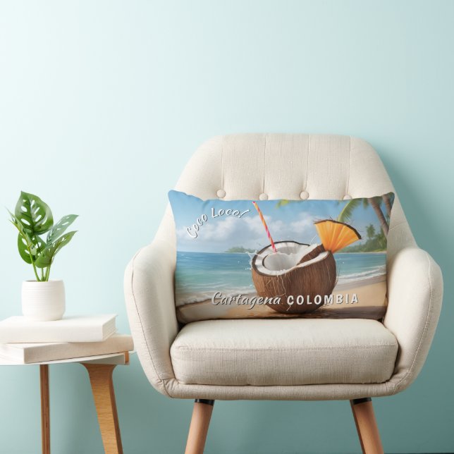 Coussin Rectangle Emplacement personnalisé Coco Loco (Chaise)