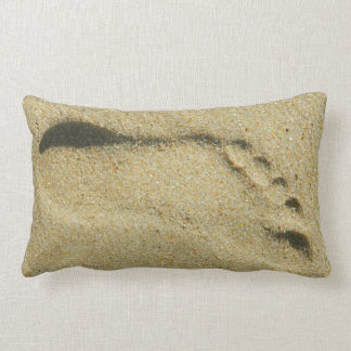 Coussin Rectangle Empreinte de pas dans le sable