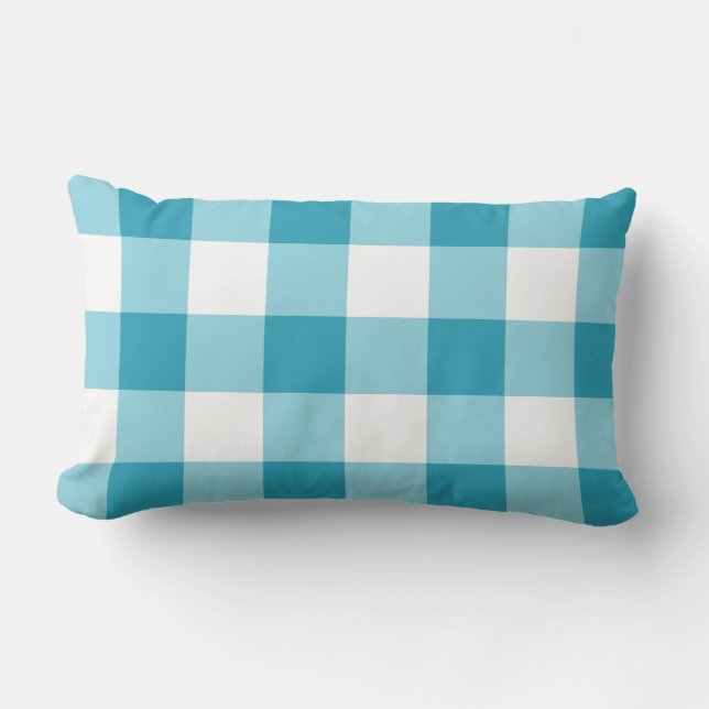 Coussin Rectangle en vichy Motif (Recto)