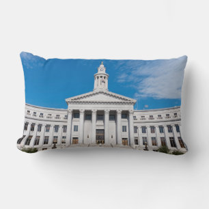Coussin Rectangle Entrée du bâtiment de la ville et du comté de Denv