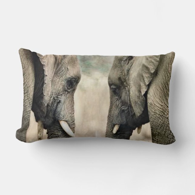 Coussin Rectangle Épaules éléphantes (Recto)