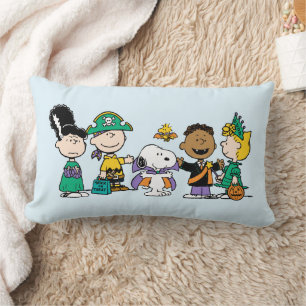 Coussin Rectangle Équipe de bonbons Peanuts Gang Halloween