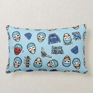 Coussin Rectangle Équipe de suicide Capitaine Boomerang Emoji Moti