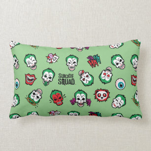 Coussin Rectangle Équipe de suicide   Joker Emoji Motif