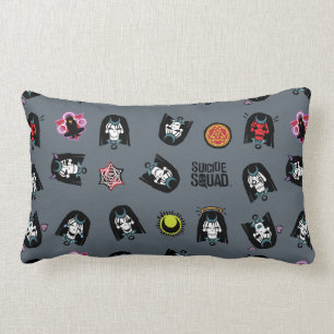 Coussin Rectangle Équipe de suicide Motif Emoji Enchantress