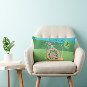 Coussin Rectangle Escargot mûre