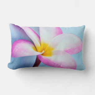 Coussin Rectangle États-Unis, Hawaï, Oahu, fleurs de Plumeria en fle