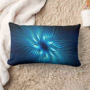 Coussin Rectangle Étoile bleue sculptée