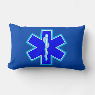 Coussin Rectangle Étoile de vie Services Médicales d'urgence paraméd