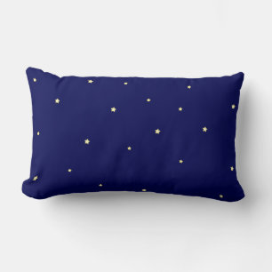Coussin Rectangle Étoiles Dans Ciel Bleu De Minuit Fantaisie