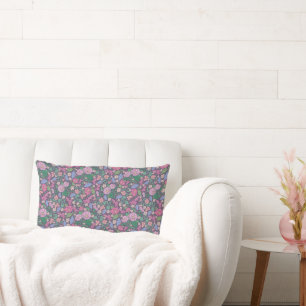 Coussin Rectangle Éventails japonais de la fête des mères du jardin 