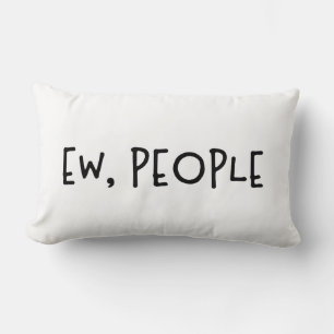 Coussin Rectangle Ew, Les Gens Drôle Humour Introvert