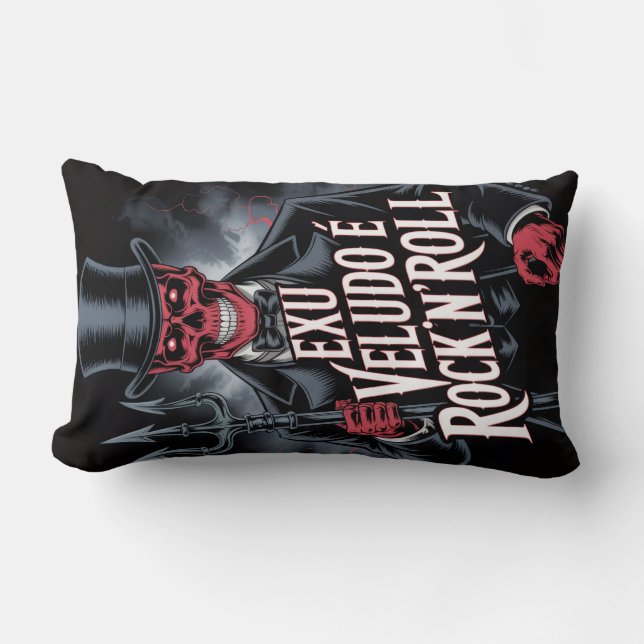 Coussin Rectangle Exu Veludo é Rock'N'Roll #1 (Recto)