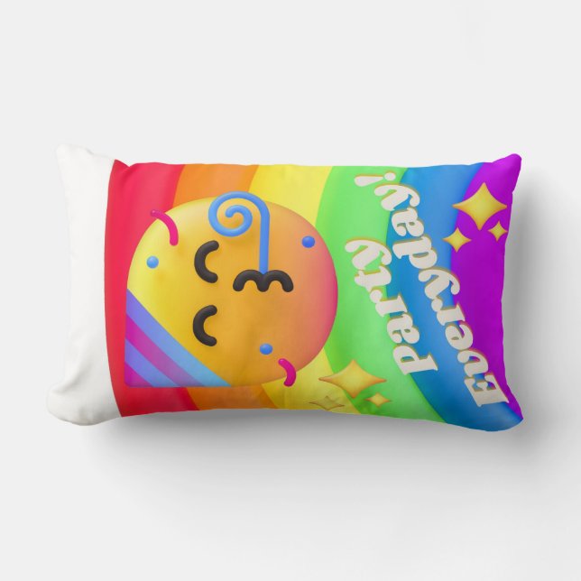 Coussin Rectangle faces icons quotes (Recto)