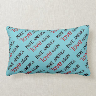 Coussin Rectangle Faites l'Amérique aimer se reposent encore