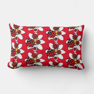 Coussin Rectangle Famille coccinelle et ladybug  
